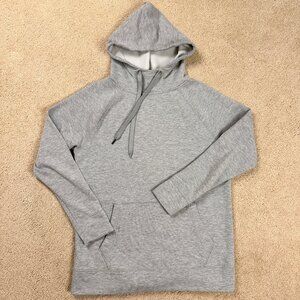 Athleta Gray Plain Blank Pullover Hoodie Hooded Sweatshirt Women's Medium